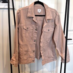 AG denim jacket, size M, dusty pink color